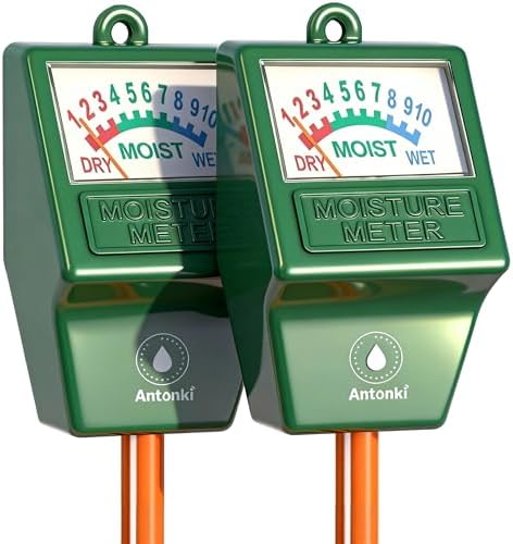 Antonki Pack de 2 Medidores de Humedad del Suelo