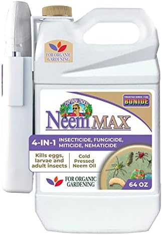 Bonide Captain Jack's de 64 oz Neem Max Spray Orgánico Prensado en Frío