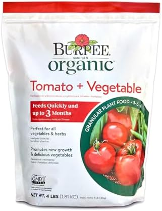 Fertilizante Granulado para Tomates y Hortalizas Orgánico Burpee